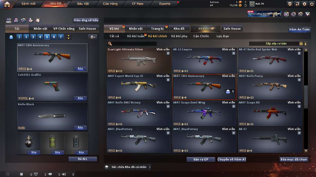 shop acc cf uy tin gia re